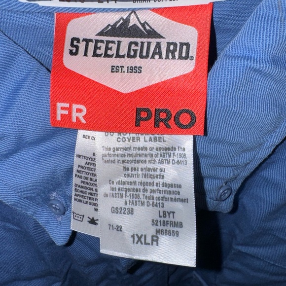 Steelguard Pro FR Light Blue Reflective Shirt - Picture 10 of 16